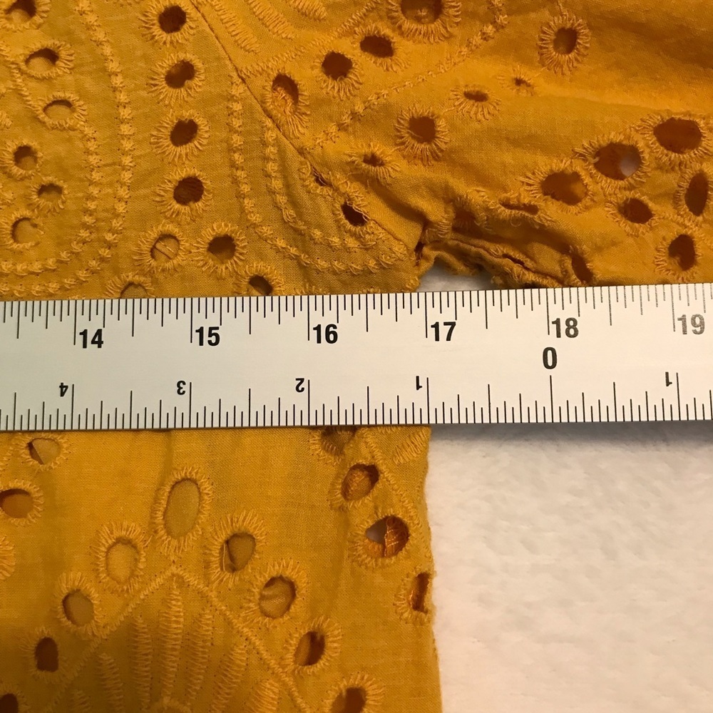 O.P.T Anthropologie Mustard Yellow Midi Dress XS - Picture 8 of 10